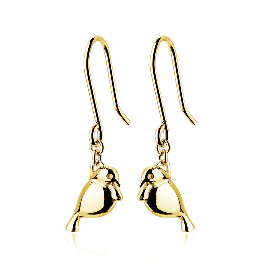 Boh Runga Tui Earrings Gold Plate